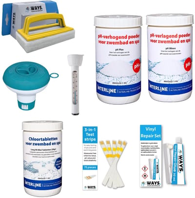 WAYS Zwembad Onderhoudspakket Silver - Voor zwembaden 2500-25.000L