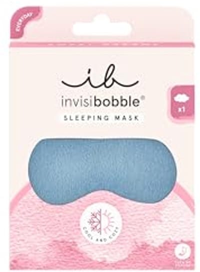 invisibobble - SLAAPMASKER Sweet Dreams - Comfortabel slaapmasker met verkoelende en verwarmende zijkanten voor rustgevende nachten - Zacht materiaal, optimaal slaapcomfort - Lichtblokkerend oogmasker zonder sporen achter te laten