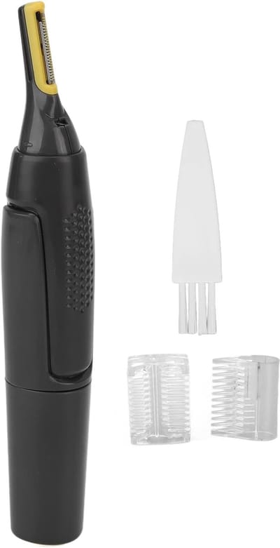 Mini Elektrische Trimmer - Gezichtshaarverwijderaar Reis - Nauwkeurig Trimmen - Zwevende Snijkop - Compact Formaat - Zilver