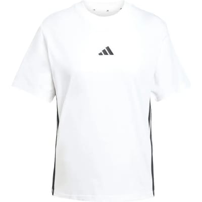 Adidas Sportswear Essentials 3-Stripes Katoenen T-Shirt - Dames - Wit