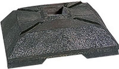 Voetplaat voor paal, PVC 400 x 400 mm
