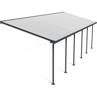 Palram | Canopia - Terrasoverkapping Feria - Donkergrijs - 3x9.2m