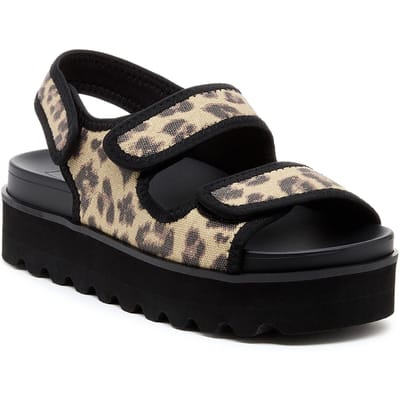 Rocket Dog Balmy Dexter Textiele Dames Sandalen In Het Bruin/Zwart