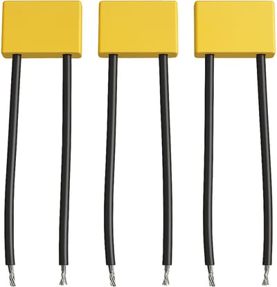 LED Dimstabilisator 470N - Stopt flikkeren van LED lampen tot 10W - 0.47uF - Geel - 3 stuks