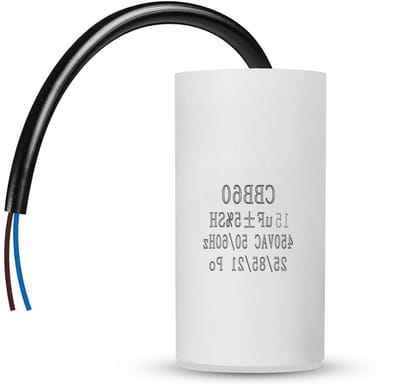 Motor Startcondensator - Startcondensator Motor CBB60 Condensator - Motoren Starten - Zelfherstellend Vermogen - 15uF 450V - Zwart