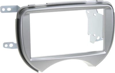 2-DIN Paneel geschikt voor Nissan Micra (K13) 2010-2013 Kleur: Zilver