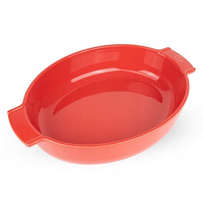 Peugeot Appolia Ovale Keramische Ovenschaal 40cm Rood