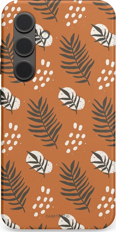 Casetastic Hoesje Geschikt voor Samsung S24 - Stijlvolle Beschermende Duo-layer Case - Rustiek ritme