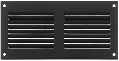 Ventilatierooster 200 x 100 mm met Insectenbescherming - Metallisch Ventilatie Gitter voor Binnen en Buiten
