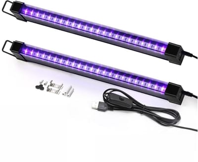 2 stuks/partij USB UV LED Blacklight T8 Bar 395nm 400nm Fluorescerende Party Disco Ultravilet Lamp Buis Stripverlichting, Betrouwbaar Multifunctioneel