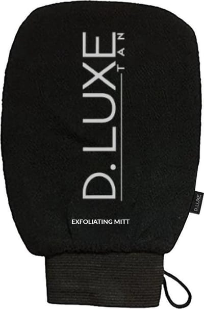 D.Luxe Tan Exfoliating Mitt, scrub handschoen