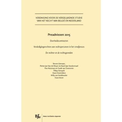 Preadviezen 2015 - Vereniging Voor De Vergelijkende Studie Van Het Recht In Belgie En
