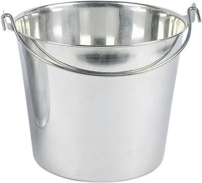 RVS Emmer 9 Liter Met Handvat