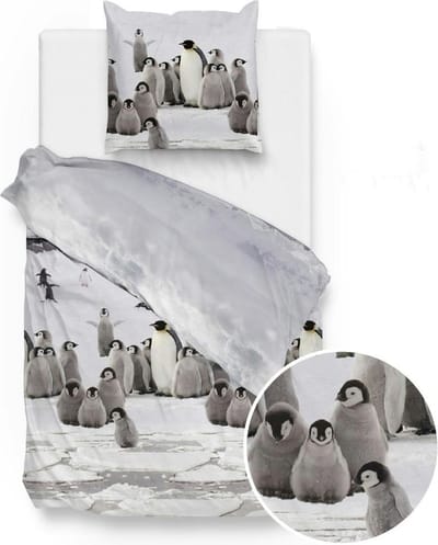Zohome Tadzio Dekbedovertrek - Flanel - Eenpersoons - 140x200/220 cm - white