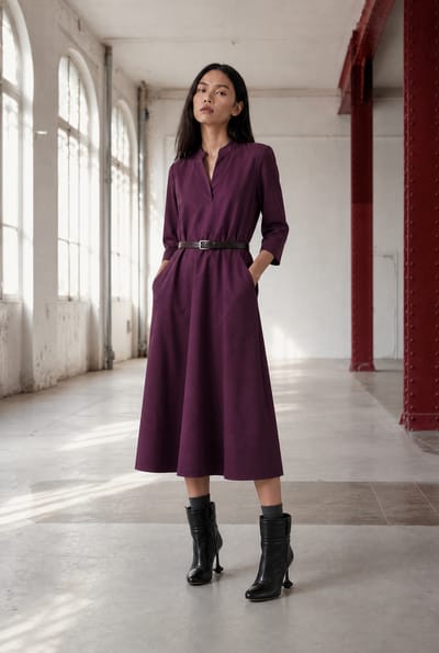 Lalla dress technical jersey | Cherry - Cherry / S