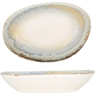 Bonna Serveerschaal - Knidos - Porselein - 15x8.5 cm - set van 4