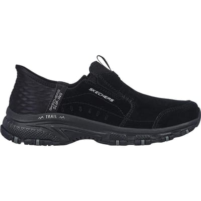 Skechers Sunapee stevige leren laarzen voor dames (Zwart)