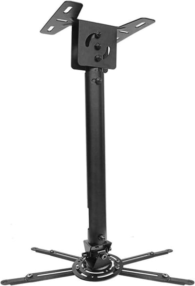 Projector Beugel - Projectorstandaard Muur - Presentaties Thuis - Verstelbare Hoek - 15.3 x 32.6in - Zwart