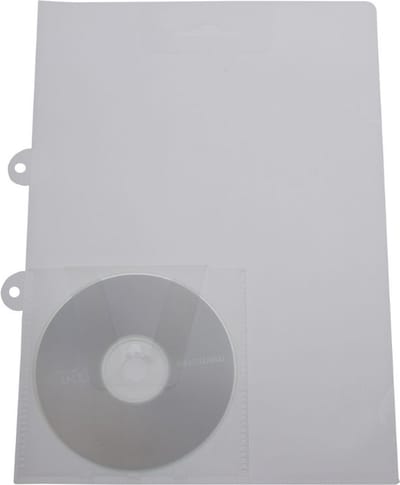 Exiton Insteekhoes - A4 -CD Houder -Transparant - 10 Stuks