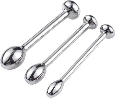 Fixxx - Rosebud Penis Plug Set - 3 stuks - Zilver