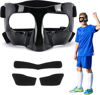 Verstelbaar Neusmasker voor Kinderen en Tieners, Bescherming bij Sport, Neusblessures en Voetbal, Klein met Padding