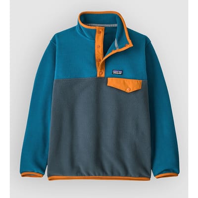 Patagonia Lw Synch Snap Kids Sweater blauw