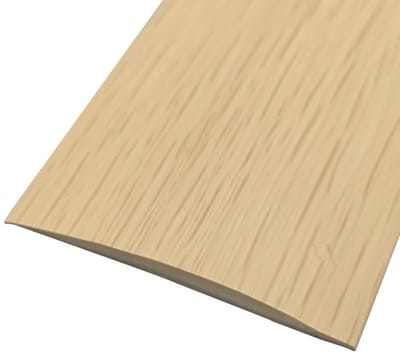 Dailygoods- Overgangsprofiel Zelfklevend - PVC - Laminaat - Dilatatieprofiel - Vloerspleet - 5 cm Breed, 1 m Lang - Vloerrand