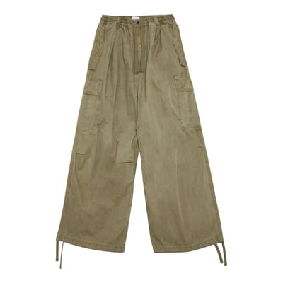 broeken Amish unisex zware paus - geverfd salie