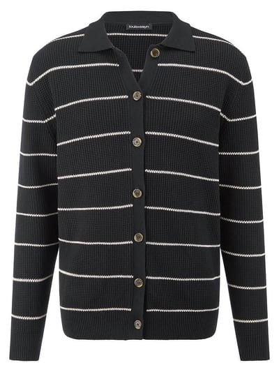 Vest polokraag Van Louis Sayn zwart