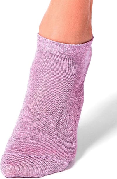 3-PAAR sneakersokken glitter (geschenkset), lichtpaars, Maat 38/39.