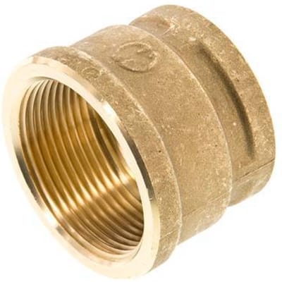 G 1 1/2'' x G 1 1/4'' Messing Ronde Sok 16 Bar - FL2S-F-B-112G-114G