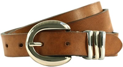 b.belt riem Valeria 25mm Leather Belt W100 Cognac bruine