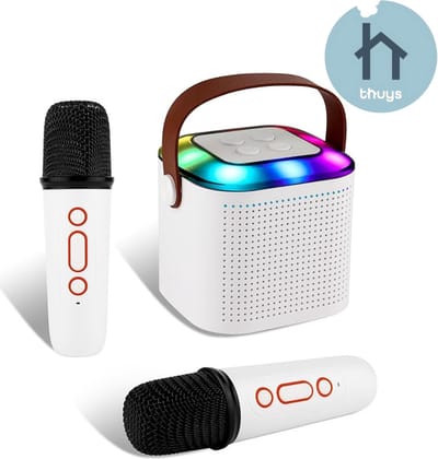 Thuys - Karaoke Set Voor Volwassenen - Karaoke Set Met 2 Microfoons - Karaoke Set Voor Tv - Karaoke Set Met Draadloze Microfoons - Geavanceerde Kwaliteit