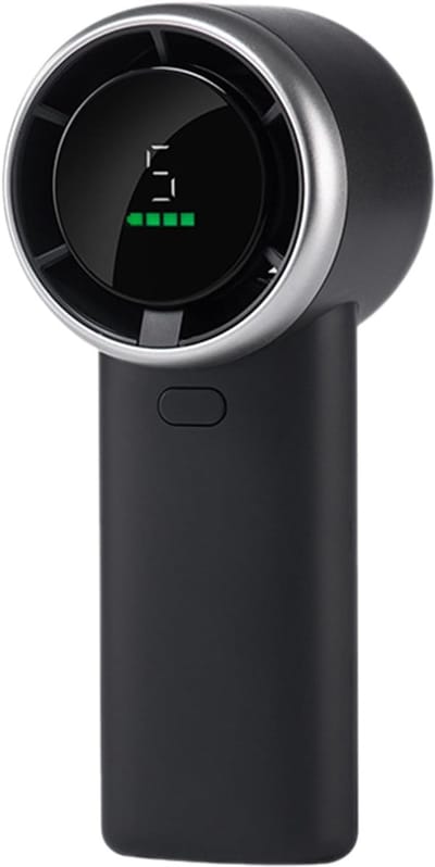 USB-ventilator: Praktische, schattige, oplaadbare, elektrische, kleine reisventilator, geschikt voor binnen- en buitengebruik, ook voor op kantoor (zwart).