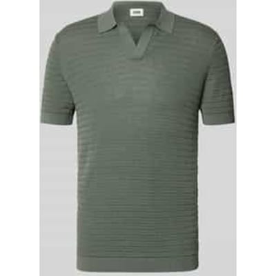 slim fit poloshirt met V-hals model 'Braian'