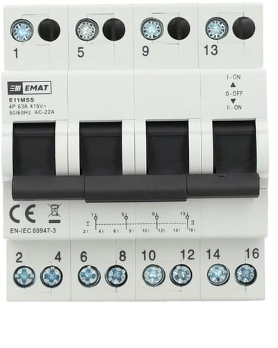 EMAT omschakelaar 4-polig 63A (85005024)