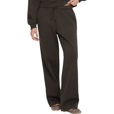 Only bruine dames broek   Straight fit   Steekzakken   Elastische boord   Duurzaam   Regular waist Bruin XS