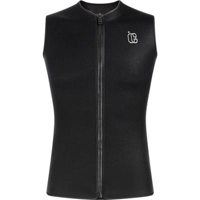 3mm Mannen Mouwloos Duikvest Snorkelshirt met Nylon Neopreen voor Duiken Warm Zonbescherming XL zwart