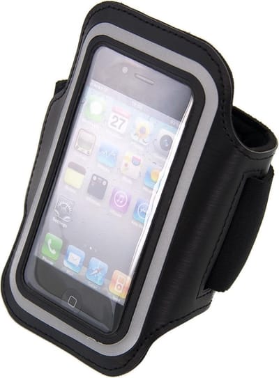iPhone 5C Sport Armband hoesje Zwart Pearlycase