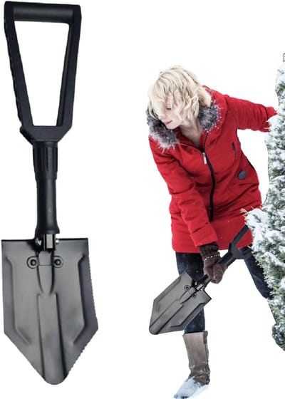 Robuuste Sneeuwschep - Inklapbaar Wintergereedschap - Sneeuw Ruimen - Inclusief Opbergtas - 58 x 145 cm