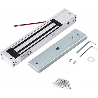 Serrure de porte magnétique électrique 280 kg, contrôle d'accès puissant pour porte, armoire, tiroir white