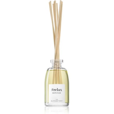 L'Olphactory, Relax Musc Blanc, Bâtonnets Parfumés, Musc Blanc, Diffuseur d'Arômes par Capillarité, 250 ml