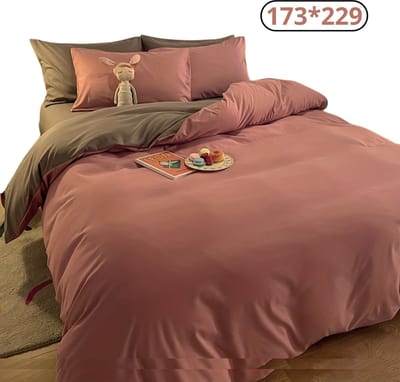 Nivard Fleece Dekbedovertrek - Fluffy Dekbedovertrek - Pluche - Dekbed - Deken - Inclusief Kussenslopen - Grijs 173x229cm