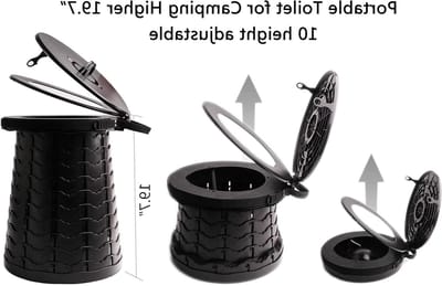 Opvouwbaar camping toilet urinoir unisex voor auto - Hygiënische emmer voor mannen en vrouwen