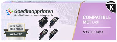 Dell 593-11140 / 593-11143 toner cartridge Multipack 4 st. (Dell 1250) - Huismerk set