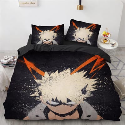 Nieuwe Anime My Hero Academy Beddengoed Set Anime Personages Dekbedovertrek 3D Cartoon Polyester Dekbedovertrek Queen King Size Kinderen Jongens 200x200cm 3pcs