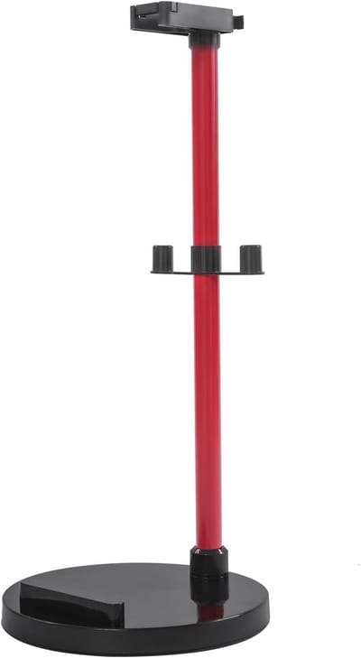 Universele Vloerstandaard voor Stofzuiger met Accessoirehouder (Rood/Zwart)