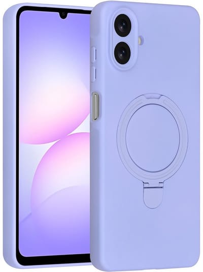 TUNIQ Back cover Galaxy A07 - Magsafe met ringstand - Lilac - Schokabsorberend design