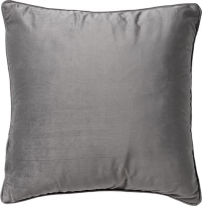 Dutch Decor FINN - Kussenhoes 60x60 cm - velvet - effen kleur - Micro Chip - lichtgrijs - met rits - zonder binnenkussen