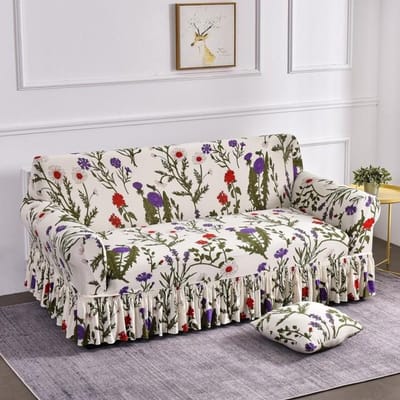 Geometrische print bankhoes stretch spandex bank rok hoezen voor woonkamer bankhoezen meubelbeschermer 1Pc Pillowcases